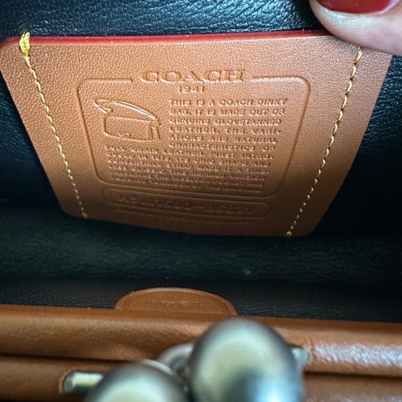 NWT!RARE! Coach 1941 Women's Shoulder Bag Dinky With Colorblock Coach Link 86831 - Picture 12 of 15